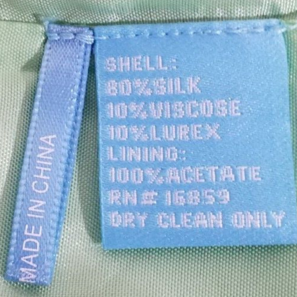 J. McLaughlin Highland Tweed Green Silk Blend Pencil Skirt Size 4 NWT - Picture 7 of 7